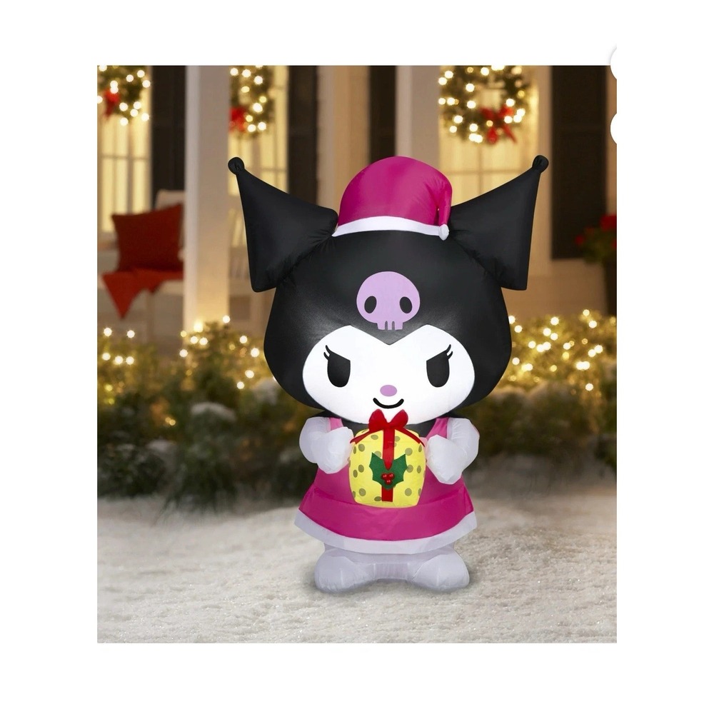 Hello Kitty Kuromi 4.5 Ft Airblown Yard Inflatable Air Blown Christmas New